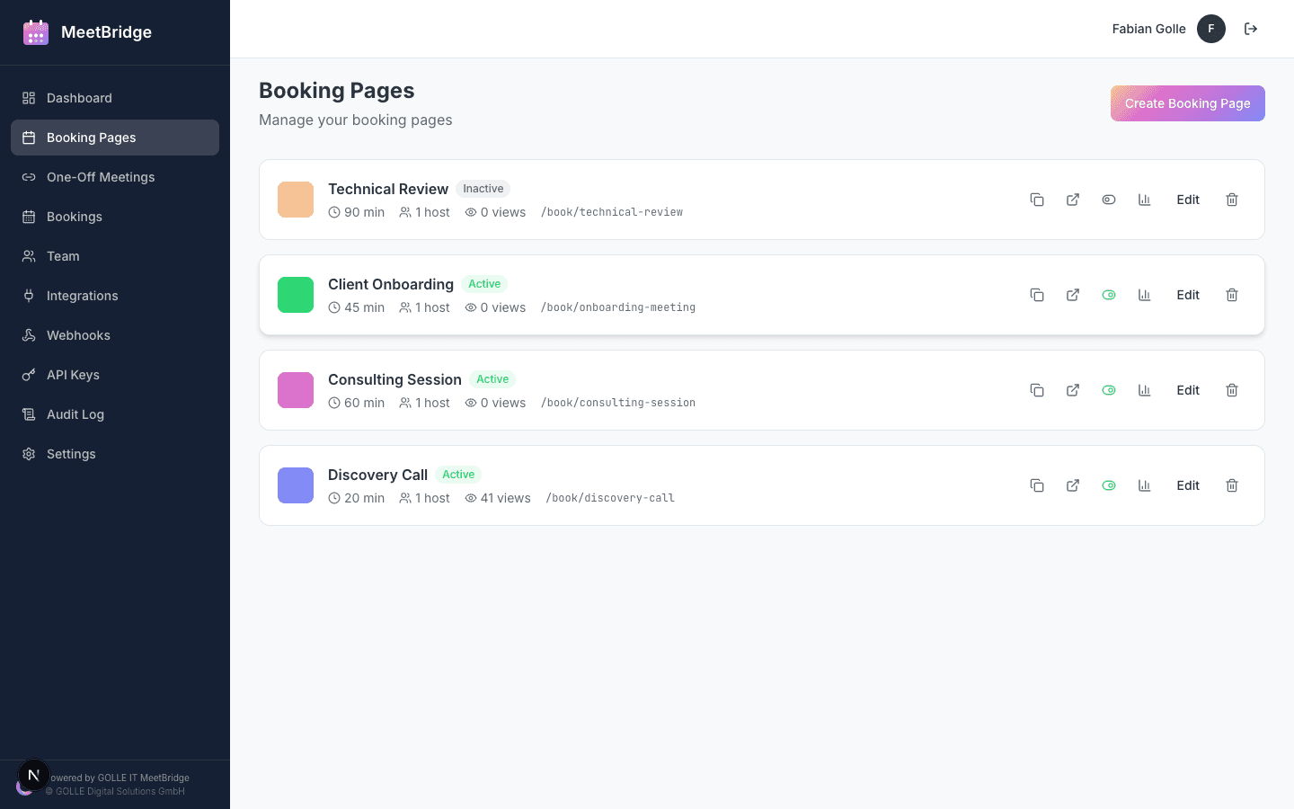 MeetBridge — Intelligente Terminplanung: Screenshot 3