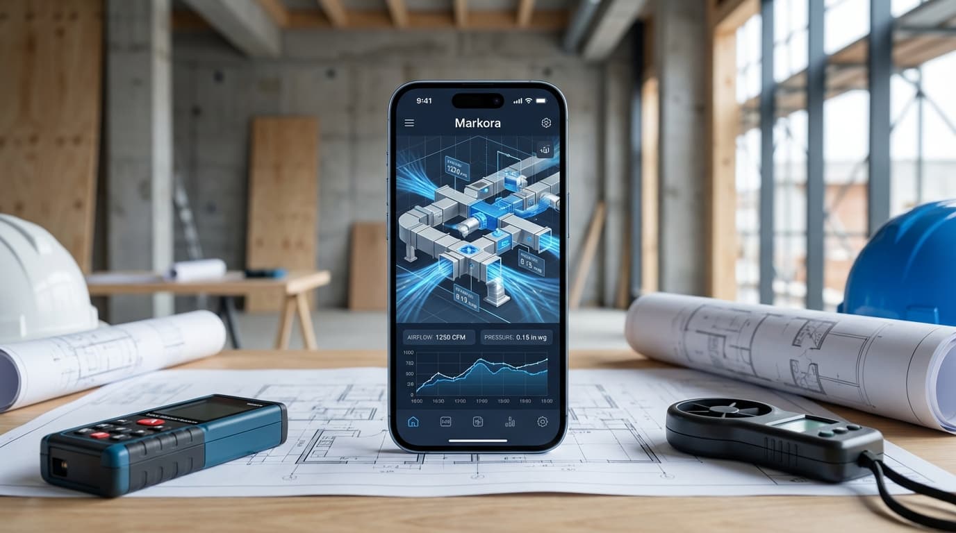 Markora — Digitales Lüftungsaufmaß